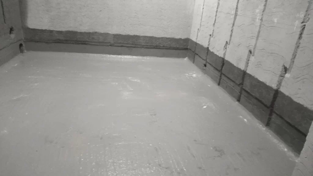 Acrylic Cementitious waterproofing 2 Two Part Acrylic Cementitious waterproofing Coating Application