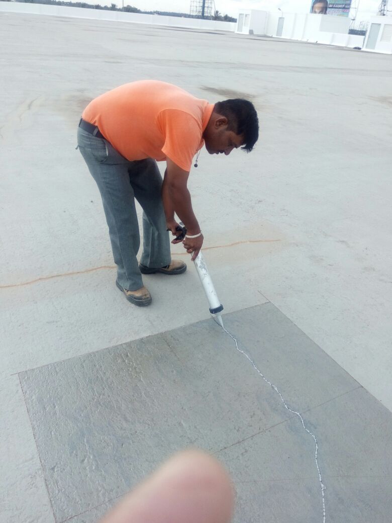 Polyurethane PU sealant crack repairs