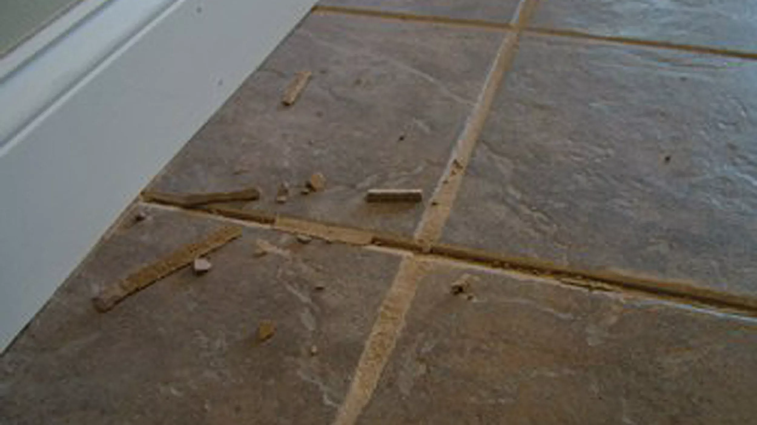 Damaged Tile Grout