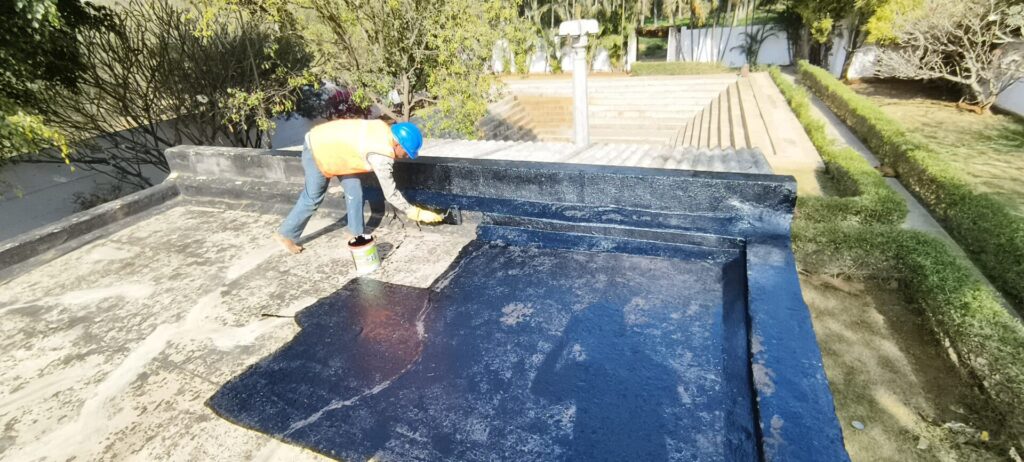 APP membrane roof waterproofing Surface Preparation Bituminous Primer Application